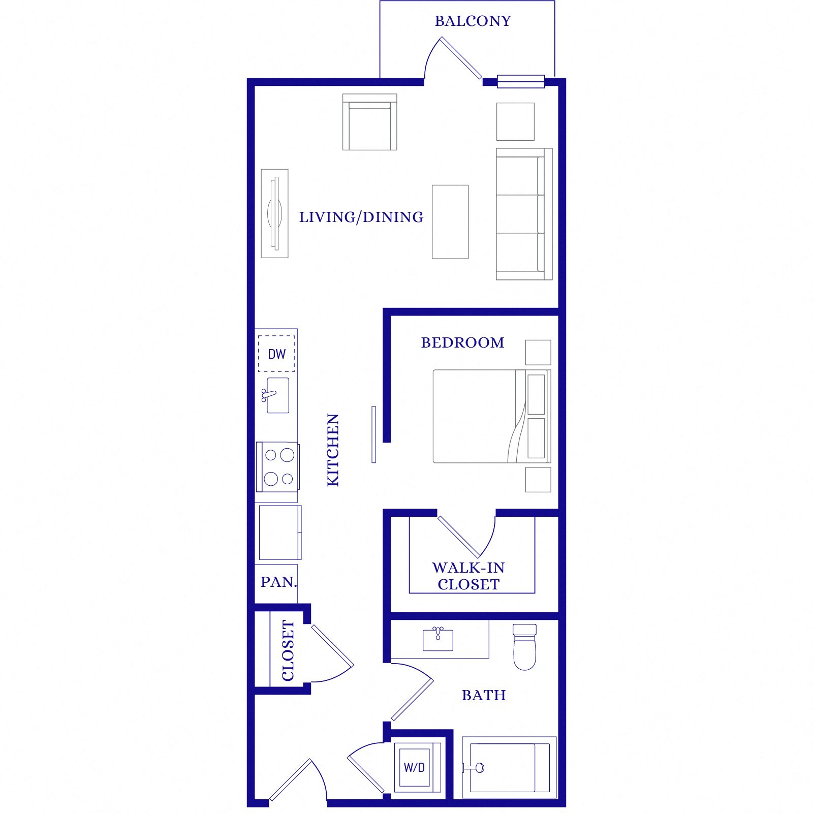 Floor plan layout diagram for A6